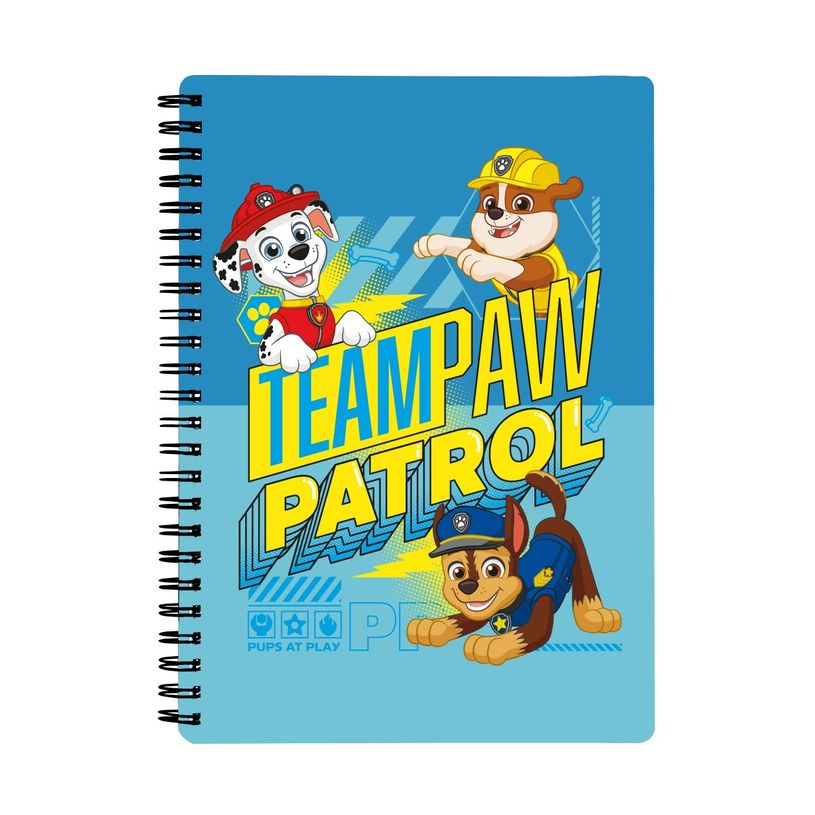 3666311025162-Cahier de textes à spirale Pat'Patrouille - 18 x 22 cm - bleu - Bagtrotter-P_405163898_1-0