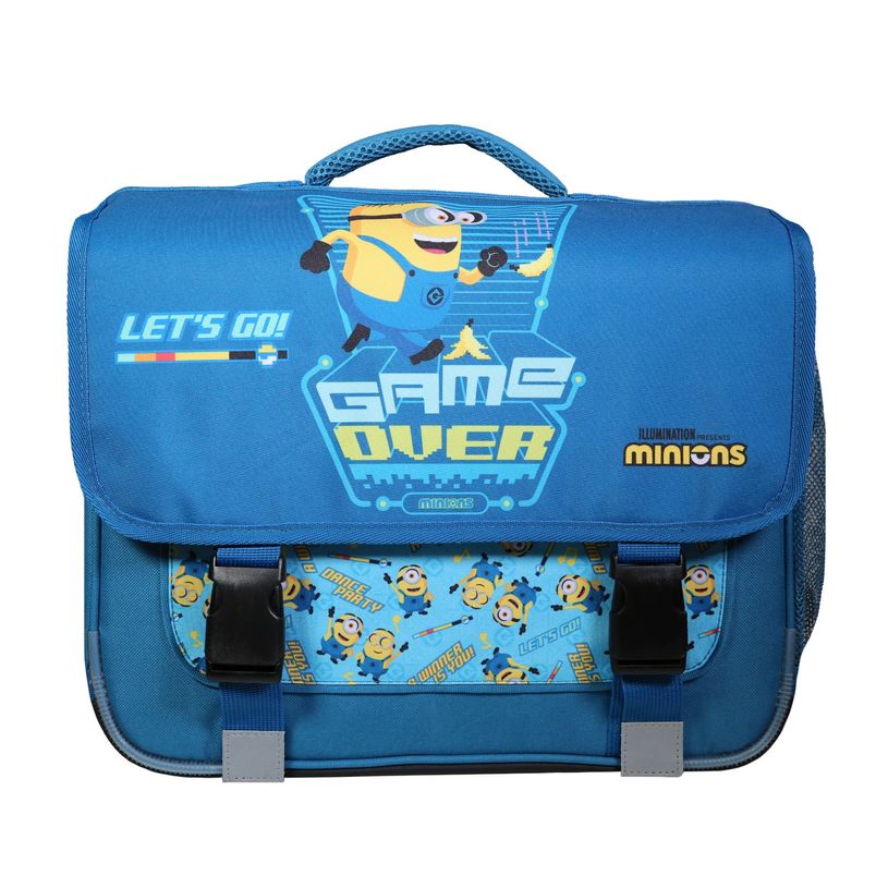 3666311023571-Cartable Les Minions - 38 cm - 2 compartiments - bleu - Bagtrotter-P_405163923_1-0