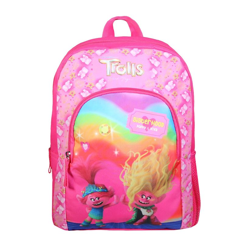 3666311023090-Sac à dos Les Trolls - 1 compartiment - rose - Bagtrotter-P_405163996_1-0