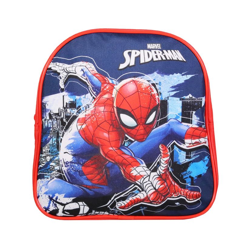3666311020143-Sac goûter maternelle Spiderman - 1 compartiment - bleu - Bagtrotter-P_405164054_1-0