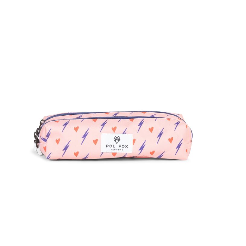 3663842008251-Trousse Heart - 2 compartiments - rose - Pol Fox-P_405164621_1-0