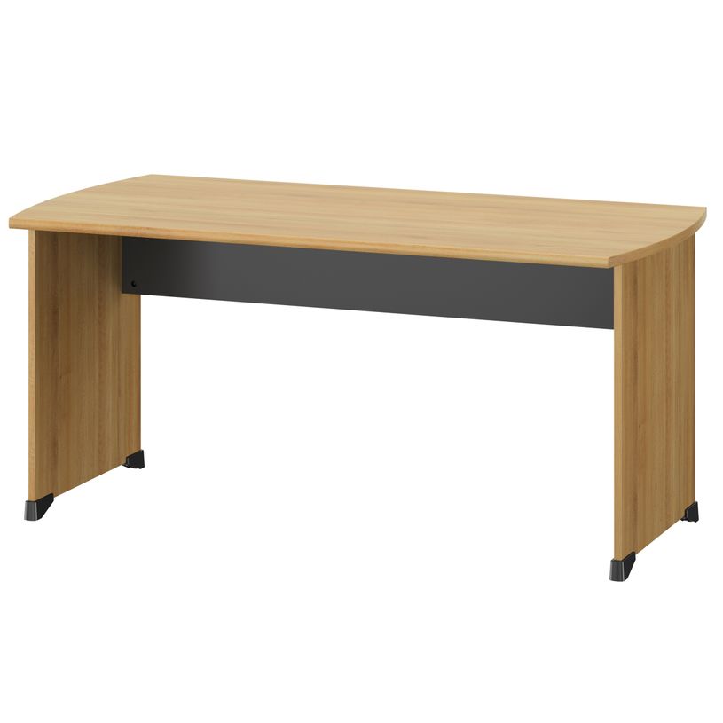 3483601225459-Bureau JAZZ+ - 180 cm - Pieds panneaux - chêne du bocage-P_405165103_1-0