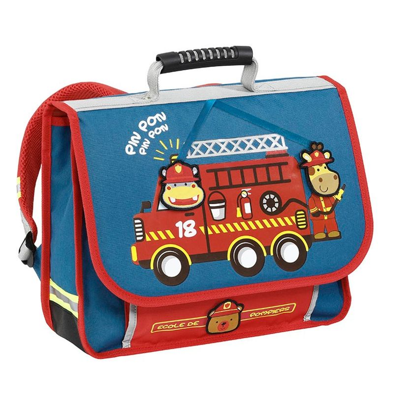 3135253273646-Cartable maternelle Mini Pompier - 35 cm - 1 compartiment - bleu - Viquel-P_405165328_1-0