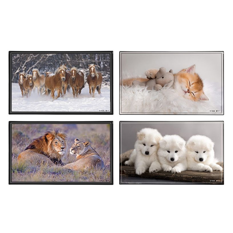 3135251384115-Sous-main Animaux 4 visuels - 59,5 x 36,2 cm - Assortis - Viquel-P_405165376_1-0