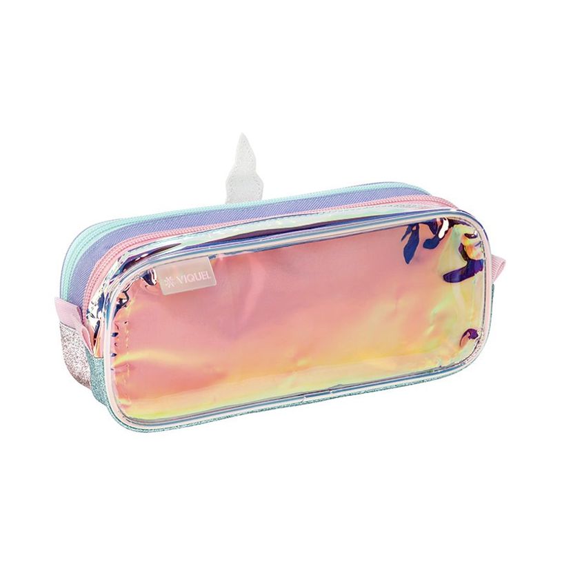 3135258773448-Trousse Licorne - 2 compartiments - violet - Viquel-P_405165392_2-1
