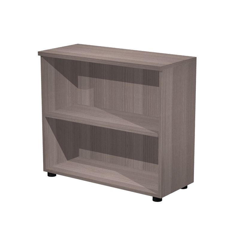 7331910008972-Bibliothèque basse Trend - L80xP35xH72 cm - 1 étagère - imitation frêne Toscan-P_405165807_1-0