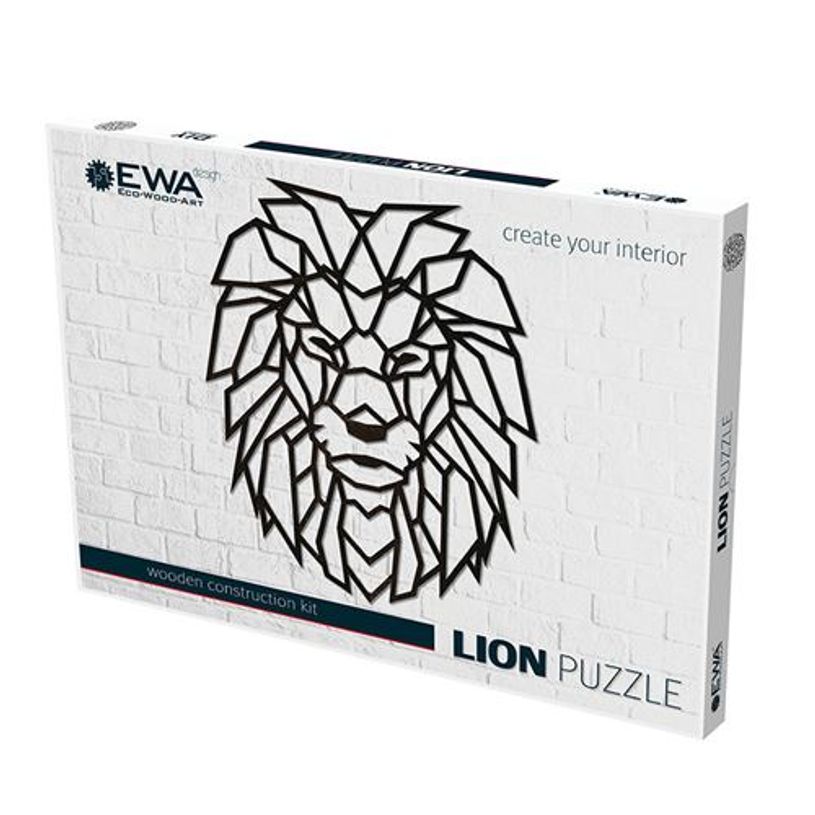 4815123000761-Puzzle murale en bois - Lion - 487 x 605 x 7 mm-P_405167021_1-0