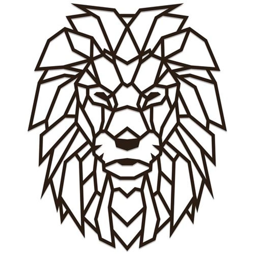 4815123000761-Puzzle murale en bois - Lion - 487 x 605 x 7 mm-P_405167021_2-1