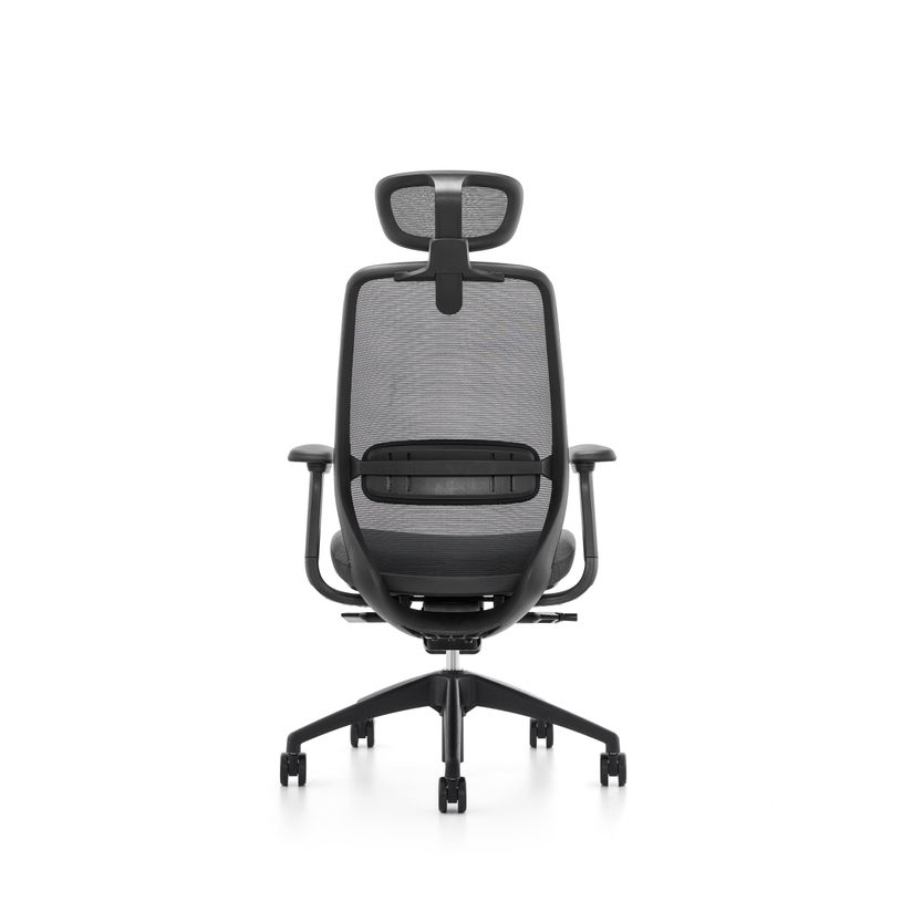 3700339994045-Fauteuil de bureau ZEBULON - accoudoirs réglables - appuie-tête réglable - noir-P_405167165_4-3