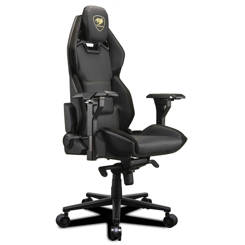 4710483775338-Fauteuil Gamer HOTROD ROYAL - accoudoirs réglables - appui-tête intégré - noir et or-P_405177407_3-2