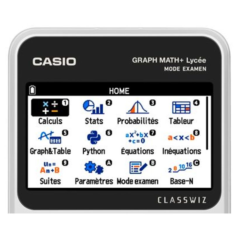 4549526617669-Calculatrice graphique Casio Math+ - mode examen intégré - Edition python--3