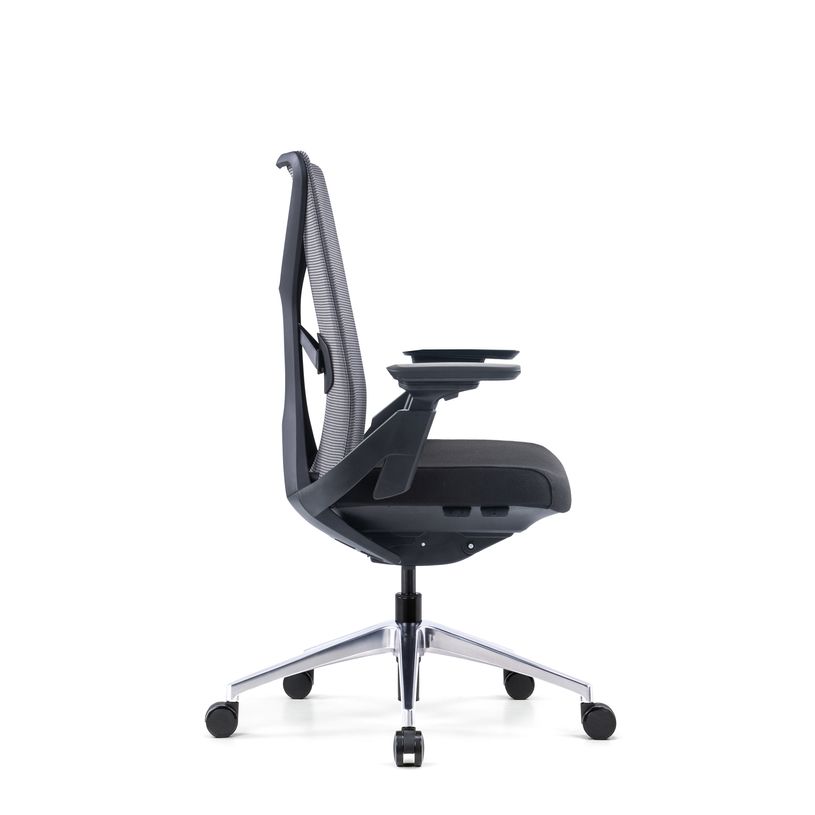3700339992409-Fauteuil de bureau YARK - accoudoirs réglables - appui-tête en option - noir-P_405181369_4-3