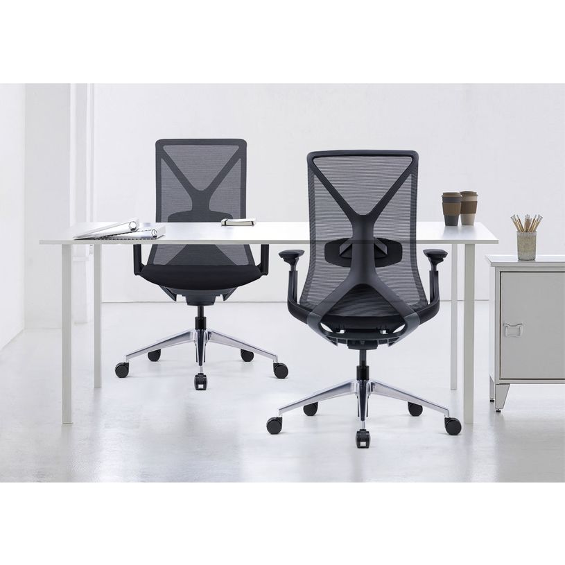 3700339992409-Fauteuil de bureau YARK - accoudoirs réglables - appui-tête en option - noir-P_405181369_6-5