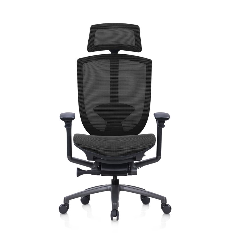 3700339992393-Fauteuil de bureau ASTON - accoudoirs réglables - appui-tête - noir-P_405181371_3-2