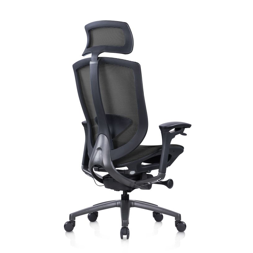 3700339992393-Fauteuil de bureau ASTON - accoudoirs réglables - appui-tête - noir-P_405181371_4-3