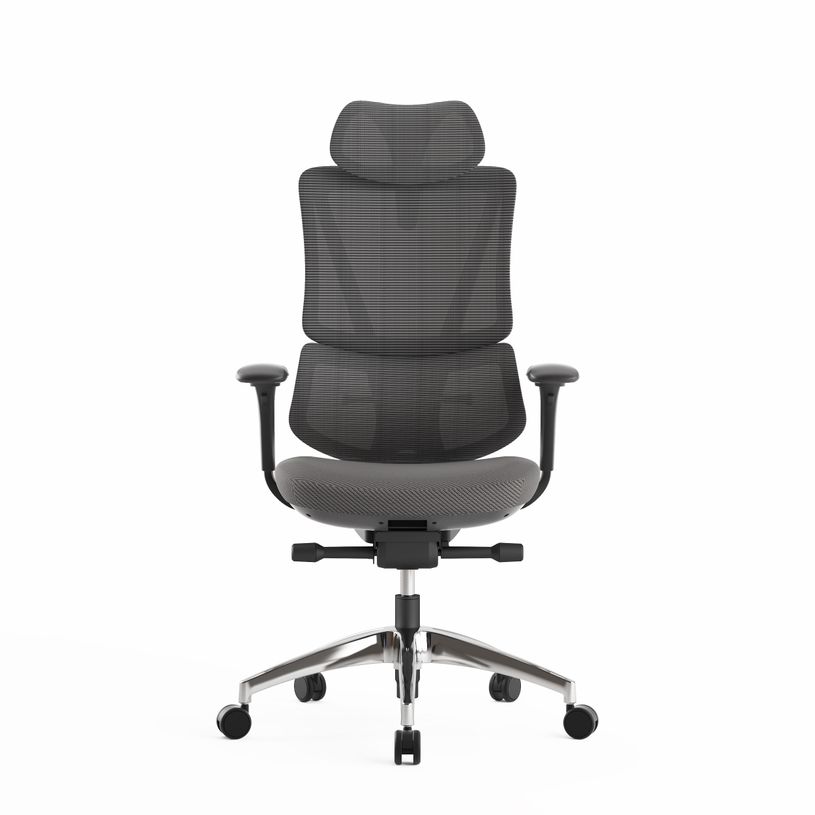 3760185021234-Fauteuil de bureau EGOSTAR Ultra - accoudoirs réglables - Appui-tête réglable - noir-P_405181438_2-1