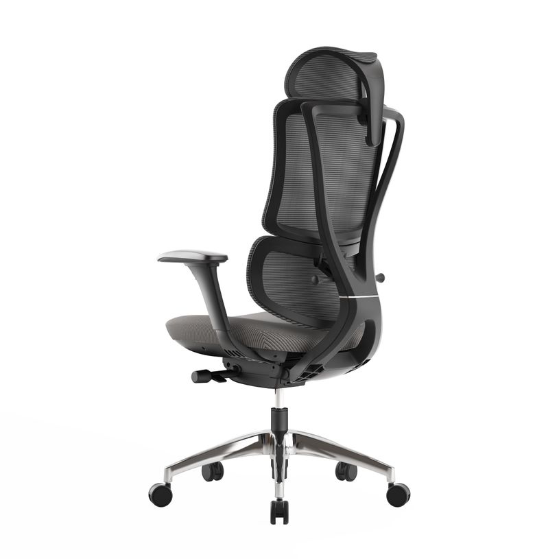 3760185021234-Fauteuil de bureau EGOSTAR Ultra - accoudoirs réglables - Appui-tête réglable - noir-P_405181438_4-3