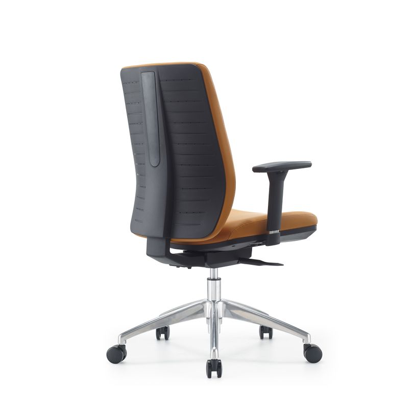 3760185024525-Fauteuil de bureau SHERMAN - accoudoirs réglables - Appui-tête en option - marron-P_405181442_5-4