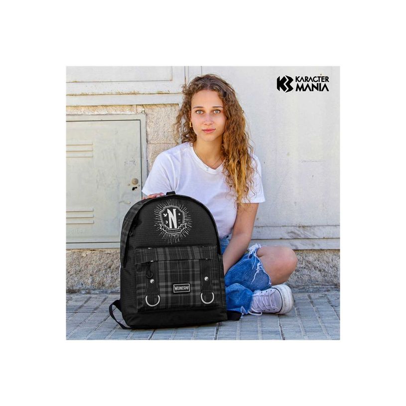8445118048094-Wednesday - Sac à dos - plus hs - Ripstop - noir - Wednesday Chains-P_405182257_1-5