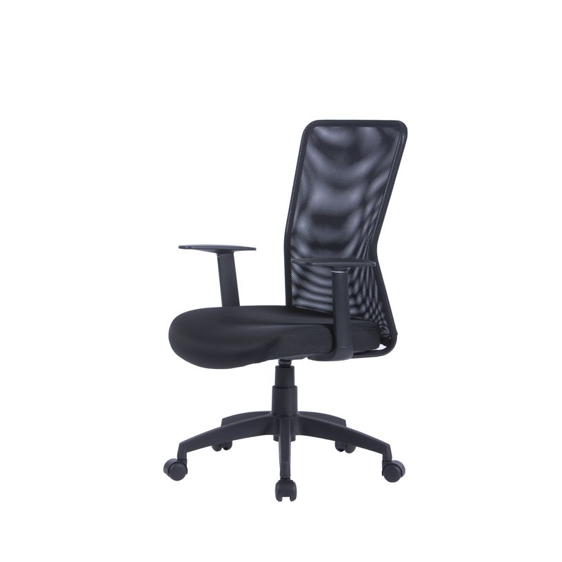0404051839938-Fauteuil de bureau SENAS - accoudoirs fixes - noir-P_405183993_3-2