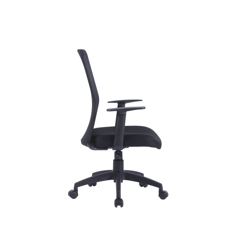 0404051839938-Fauteuil de bureau SENAS - accoudoirs fixes - noir-P_405183993_4-3