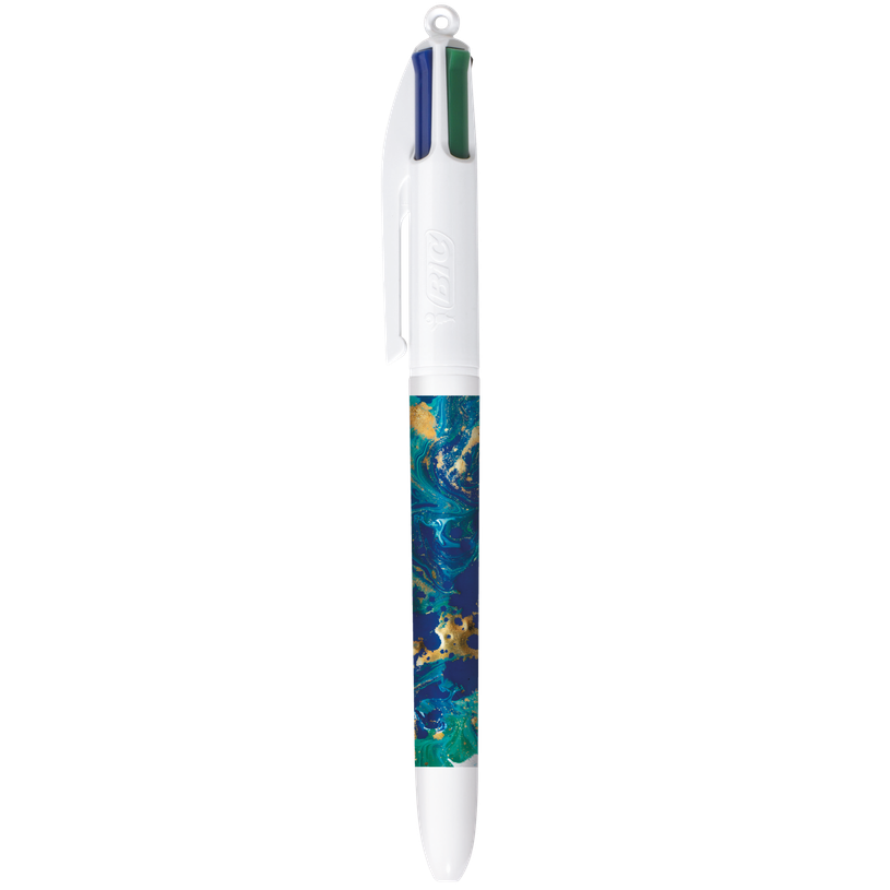 3086123755284-BIC 4 Couleurs - Stylo à bille 4 couleurs - 1 mm - pointe moyenne - blue liquid-P_405184362_1-0