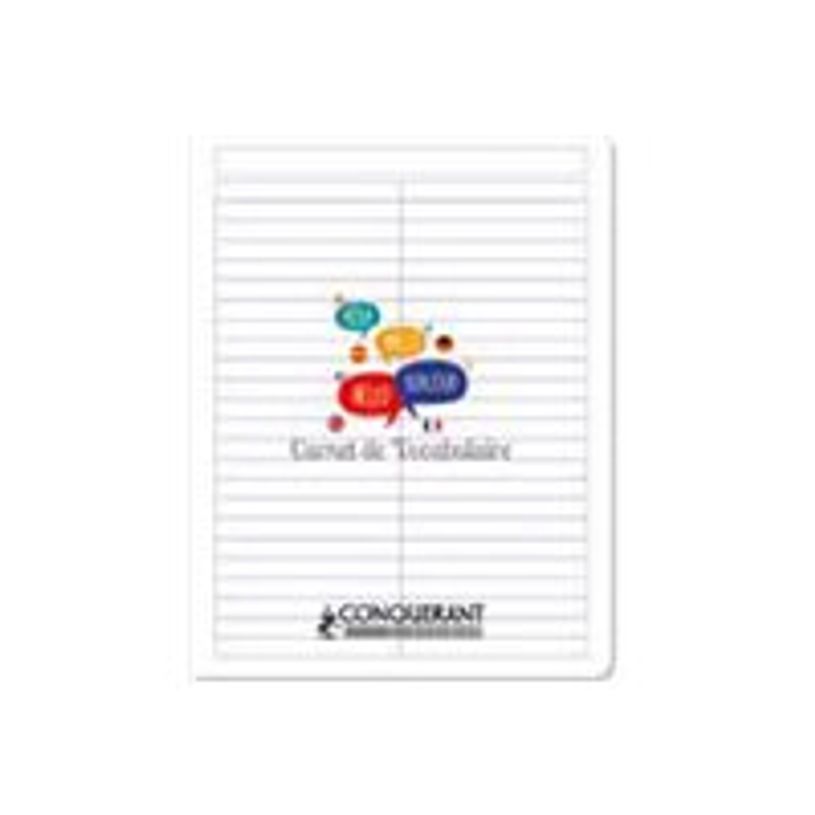 3020120167534-Conquérant Classique - Cahier de vocabulaire polypro 17 x 22 cm - 96 pages - réglure sp