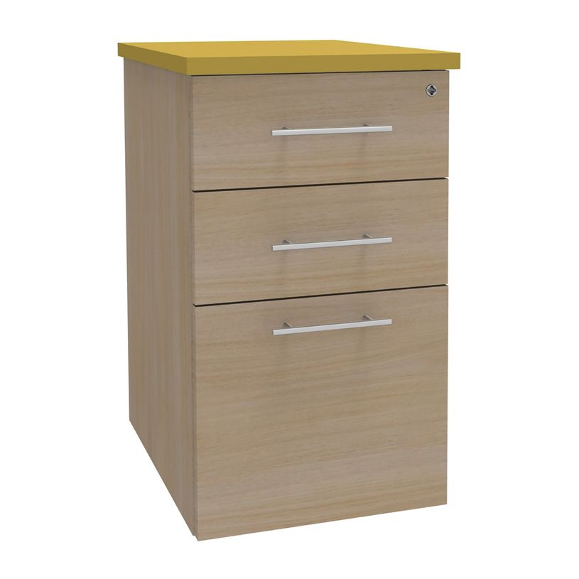 3253310186231-Caisson HT bureau - steely/stelly manager - Profondeur 60 cm - chene - top jaune curry -P_405185140_1-0