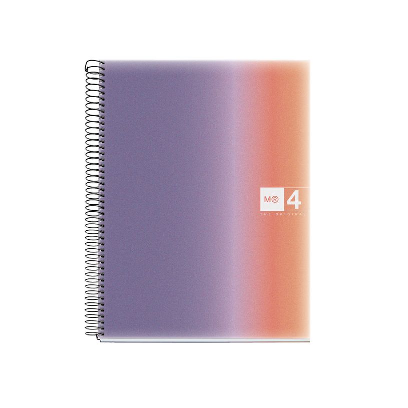 8422593040836-Notebook Aurora, A4, quadrillage 5x5 mm, 120 feuilles de 4 couleurs, Miquelrius, Provence.-P_405185743_1-0