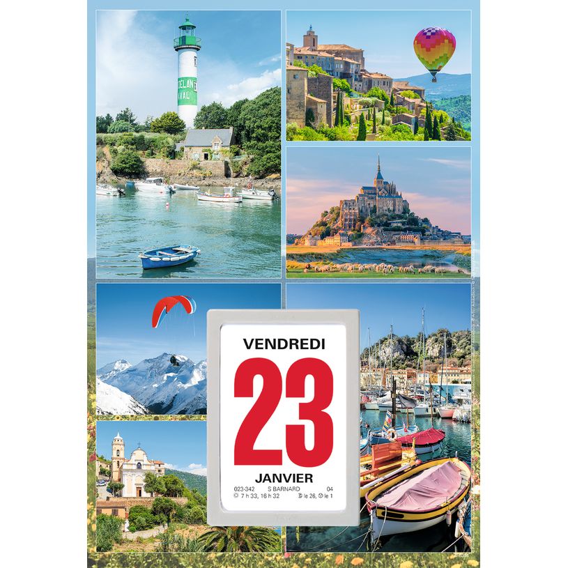 3664447209968-Oberthur - Plaque avec bloc éphéméride illustrée - 18 x 26 cm - disponible dans différents modèle--3
