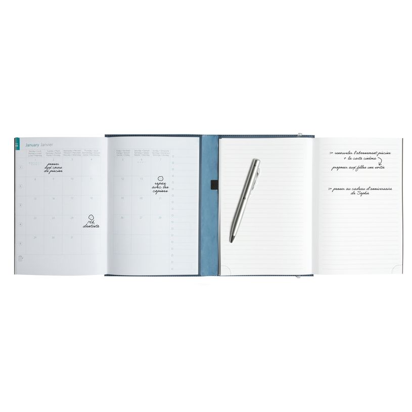 3660942086431-Agenda de bureau Kaa All in 2 EasySlim - 1 mois sur 2 pages + 1 carnet de notes ligné -15-P_405186201_4-3