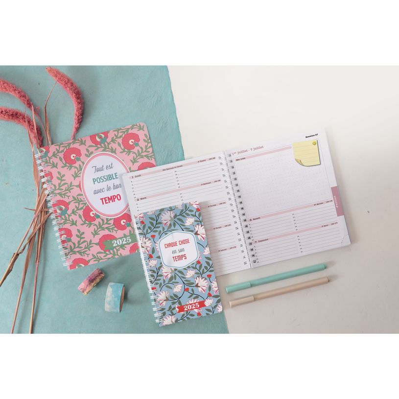 3660942085977-Agenda de bureau Dodo&Cath Lady 18S spiralé - 1 semaine sur 2 pages - 15 x 17 cm - Tout e-P_405186227_2-1