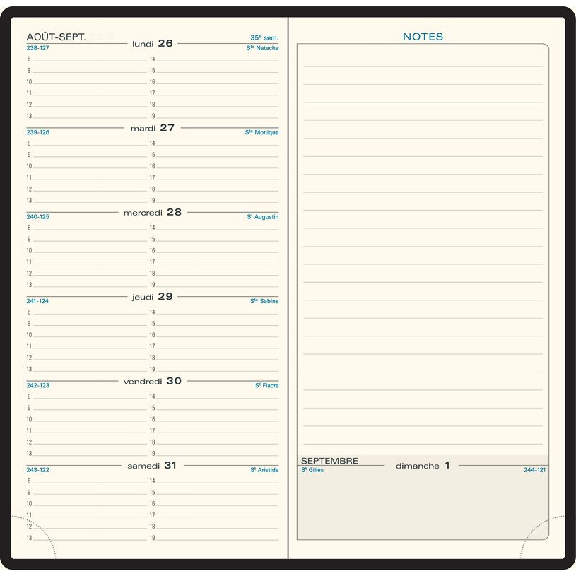 3660942085830-Agenda de poche Sésame Espace 17 - 1 semaine sur 2 pages - 9 x 17,5 cm - disponible dans dif-P_405186237_7-3
