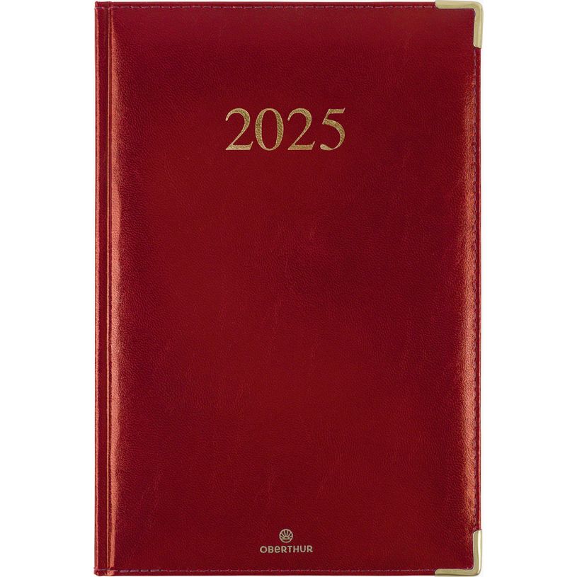 3664447206219-Agenda Kiev - 1 semaine sur 2 pages - 22 x 30 cm - rouge - Oberthur-P_405186277_1-0