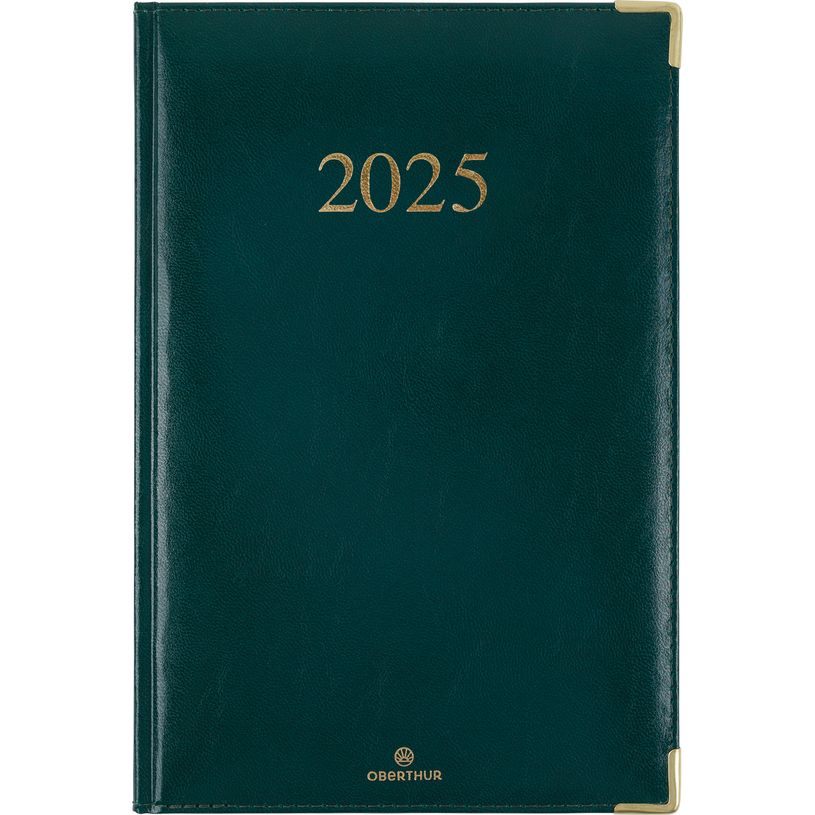 3664447206271-Agenda Kiev - 1 semaine sur 2 pages - 22 x 28 cm - vert - Oberthur-P_405186283_1-0