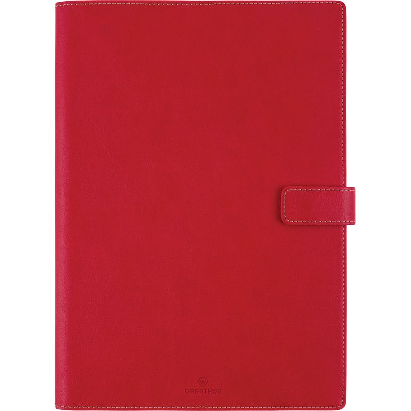 3664447210322-Agenda Milano - 1 semaine sur 2 pages - 22 x 30 cm - rouge - Oberthur-P_405186313_1-0