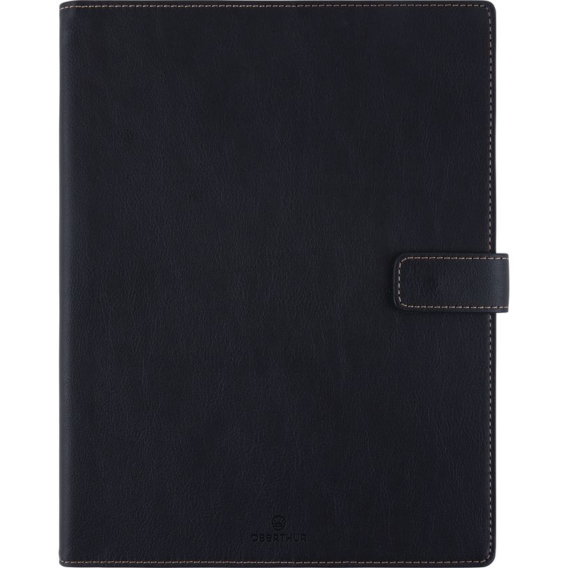 3664447210346-Agenda Milano - 1 semaine sur 2 pages - 22 x 28 cm - noir - Oberthur-P_405186317_1-0