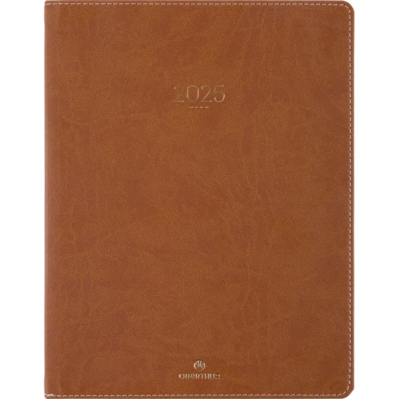 3664447207254-Agenda Eton - 1 semaine sur 2 pages - 22 x 28 cm - marron - Oberthur-P_405186319_1-0