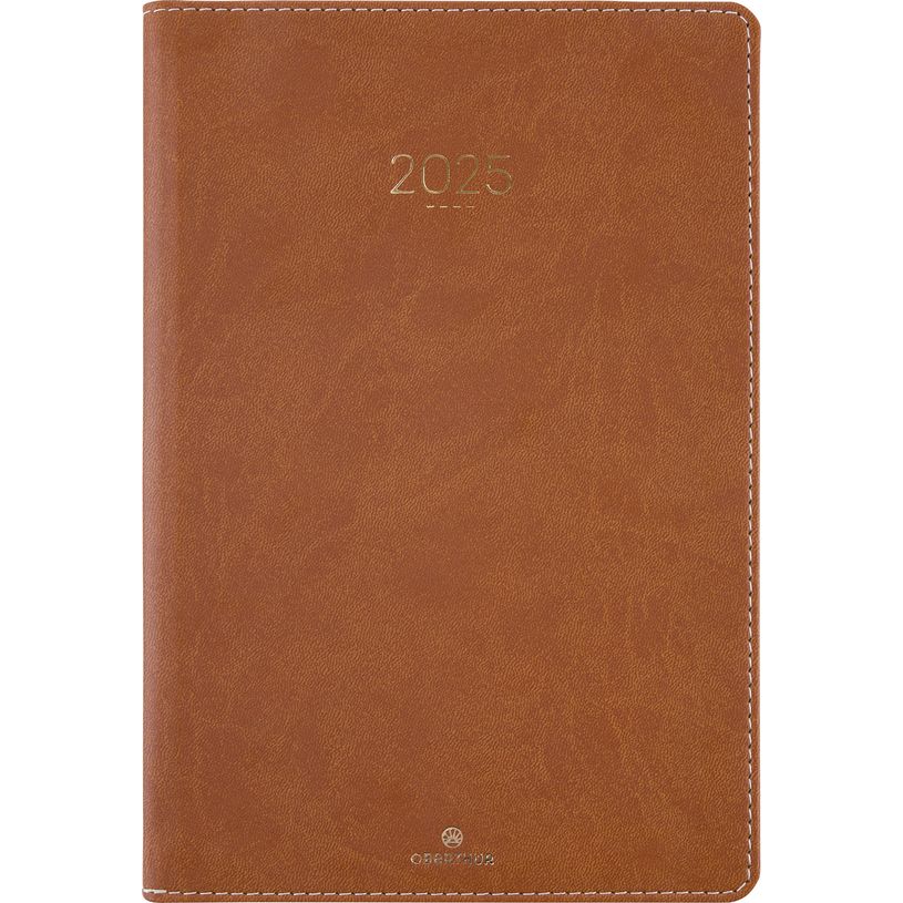 3664447207292-Agenda Eton - 1 semaine sur 2 pages - 17 x 24,5 cm - marron - Oberthur-P_405186320_1-0