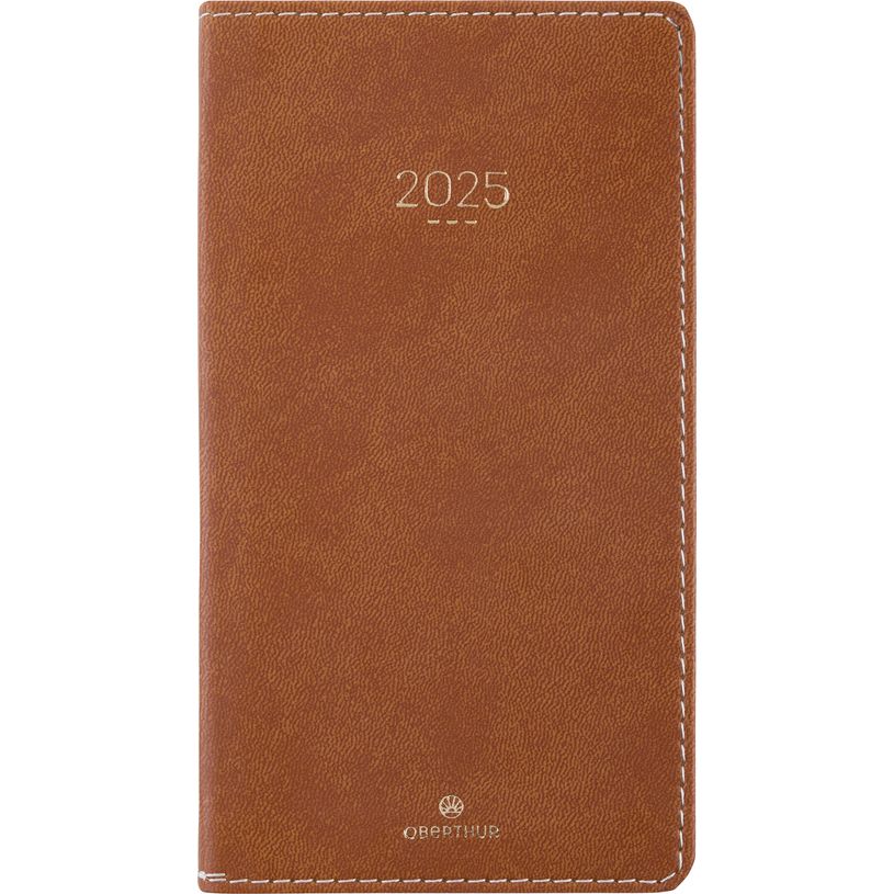 3664447207339-Agenda Eton - 1 semaine sur 2 pages - 9,5 x 17 cm - marron - Oberthur-P_405186321_1-0