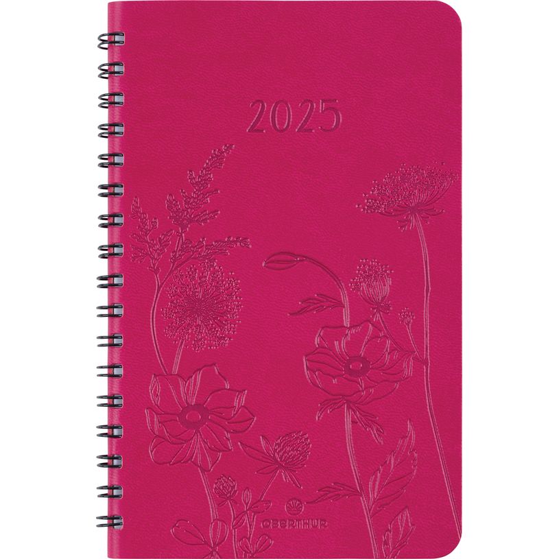 3664447205076-Agenda de poche spiralé Primrose - 1 semaine sur 2 pages - 10 x 15 cm - fuchsia - Oberthu-P_405186348_1-0