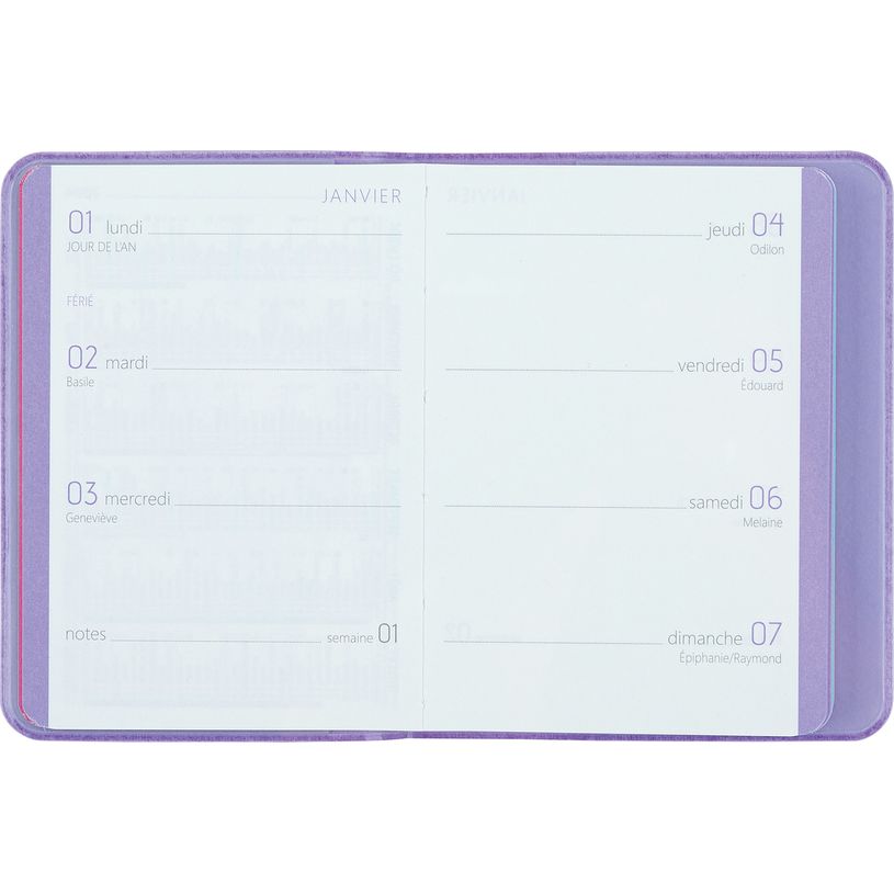 3664447205823-Agenda Colornote - 1 semaine sur 2 pages - 7,5 x 10,5 cm - lilas - Oberthur-P_405186363_2-1