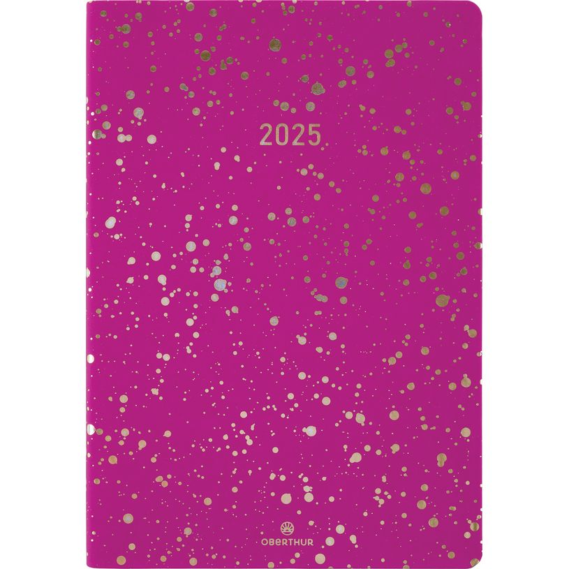 3664447205496-Agenda Céleste - 1 semaine sur 2 pages - 17 x 24,5 cm - fuchsia - Oberthur-P_405186366_1-0
