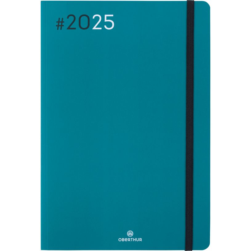 3664447205939-Agenda Flex - 1 semaine sur 2 pages - 17 x 24,5 cm - émeraude - Oberthur-P_405186435_2-0