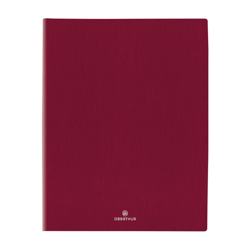 3664447207605-Agenda Odessa - 1 semaine sur 2 pages - 22 x 28 cm - bordeaux - Oberthur-P_405186439_1-0