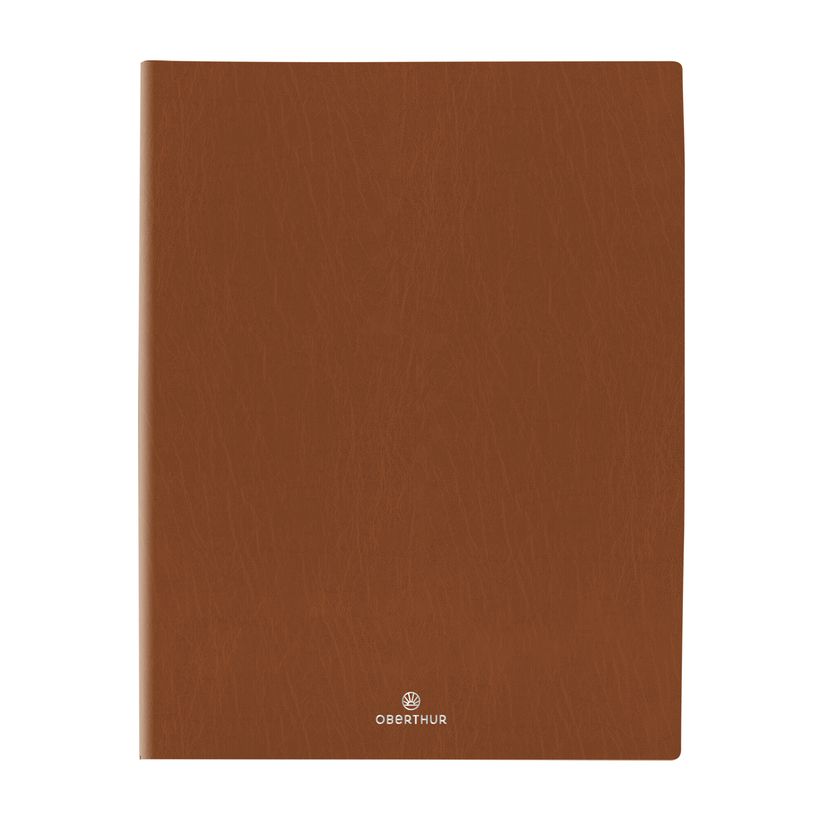 3664447207629-Agenda Odessa - 1 semaine sur 2 pages - 22 x 28 cm - marron - Oberthur-P_405186440_1-0