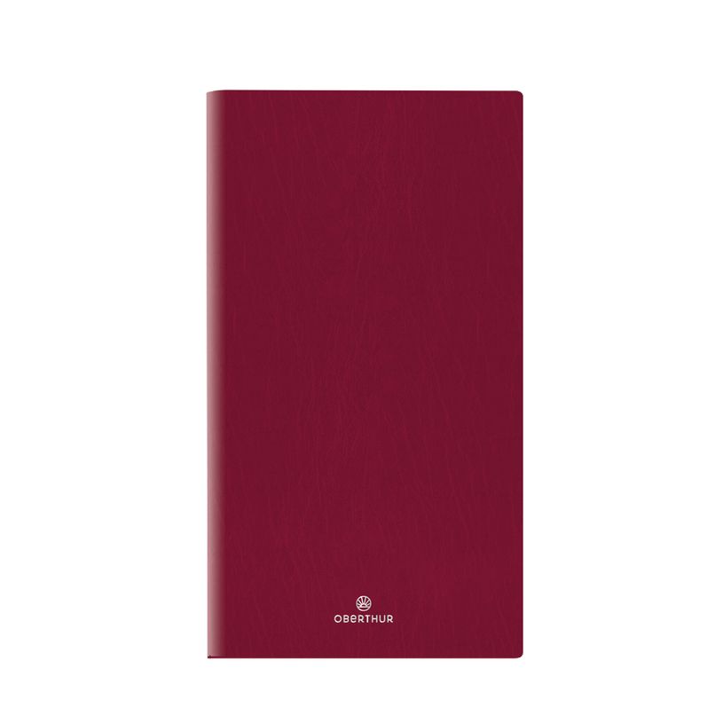 3664447207711-Agenda de poche Odessa - 1 semaine sur 2 pages - 9,5 x 17 cm - bordeaux - Oberthur-P_405186448_1-0