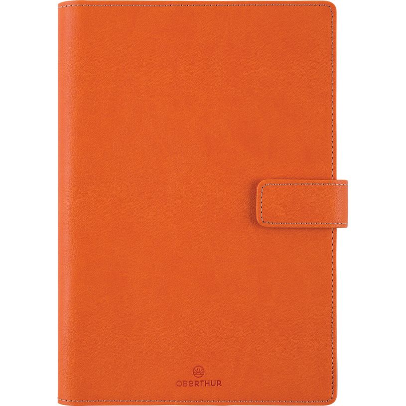3664447186160-Agenda Milano - 1 semaine sur 2 pages - 17 x 24,5 cm - orange - Oberthur-P_405186471_1-0