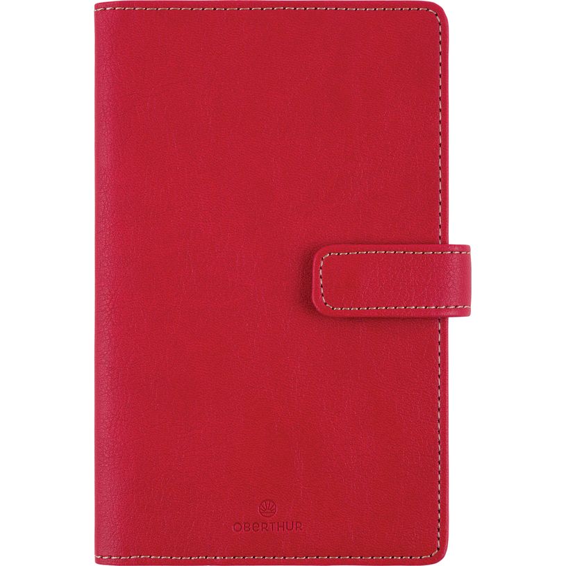 3664447210605-Agenda à spirale Milano - 1 semaine sur 2 pages - 11 x 18 cm - rouge - Oberthur-P_405186473_1-0