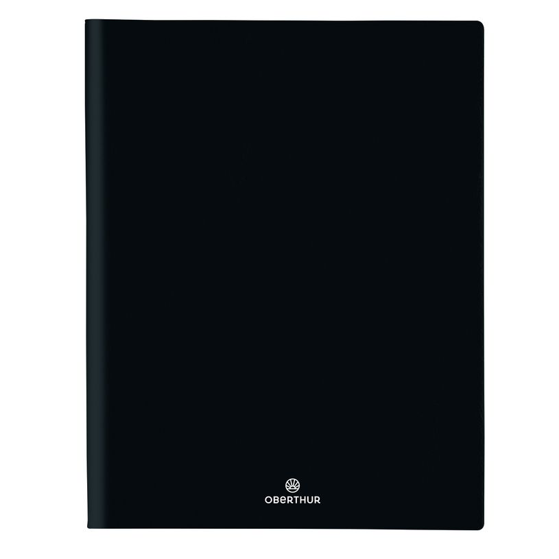 3664447209043-Agenda à spirale Malmo - 1 semaine sur 2 pages - 22 x 28 cm - noir - Oberthur-P_405186486_1-0